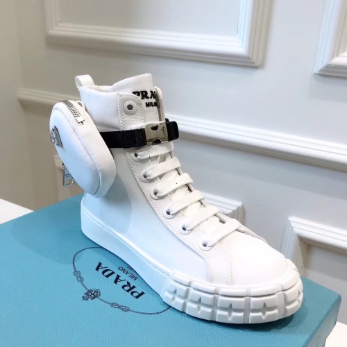 Replica Prada High Top Shoes For Women #1069908 $98.00 USD for Wholesale