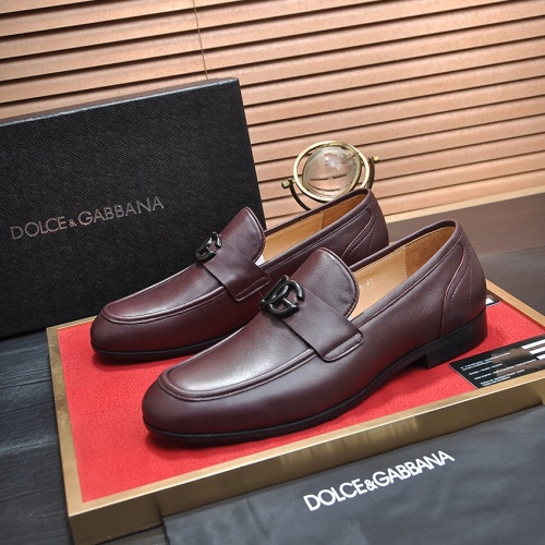 Dolce &amp; Gabbana D&amp;G Leather Shoes For Men #1070082 $108.00 USD, Wholesale Replica Dolce &amp; Gabbana D&amp;G Leather Shoes