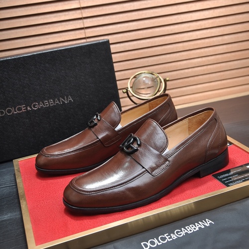 Dolce & Gabbana D&G Leather Shoes For Men #1070083