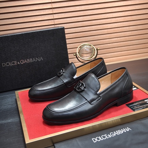 Dolce & Gabbana D&G Leather Shoes For Men #1070084