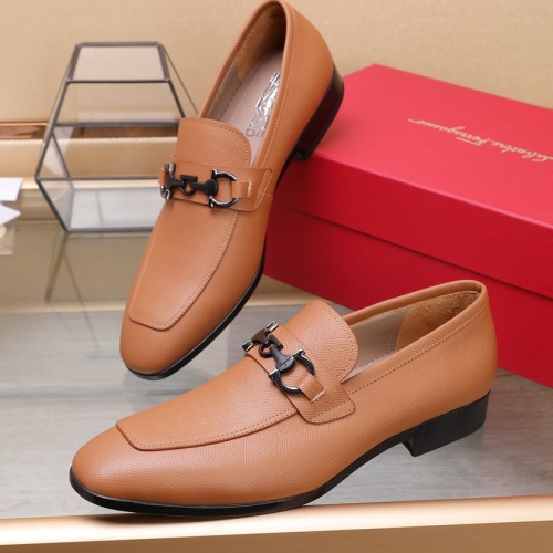 Salvatore Ferragamo Leather Shoes For Men #1070448