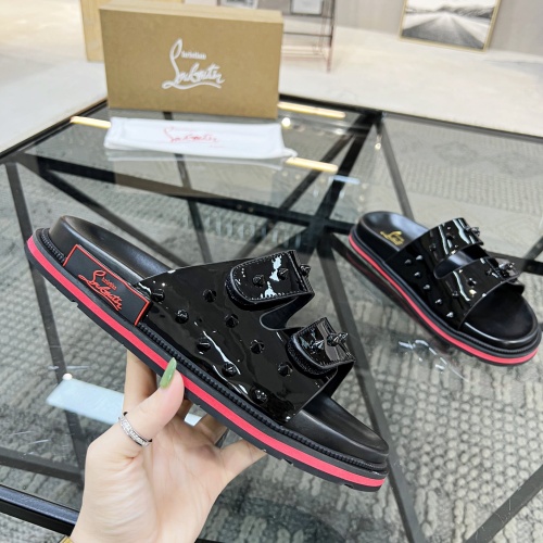 Replica Christian Louboutin CL Slippers For Men #1070500 $60.00 USD for Wholesale