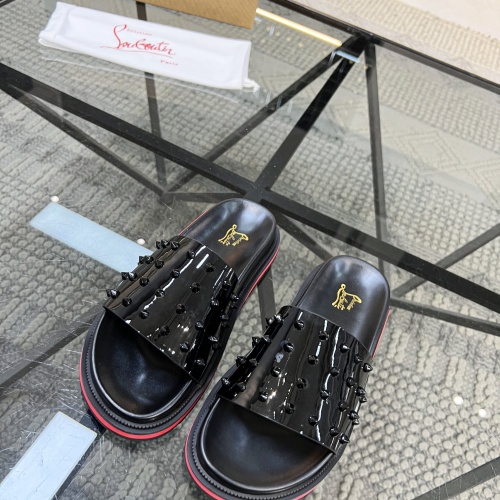 Replica Christian Louboutin CL Slippers For Men #1070500 $60.00 USD for Wholesale