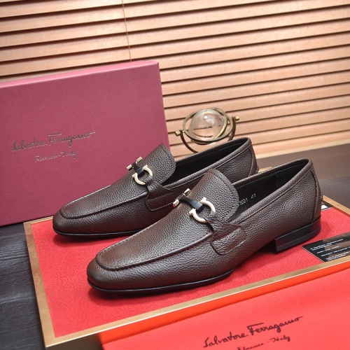 Salvatore Ferragamo Leather Shoes For Men #1070677 $102.00 USD, Wholesale Replica Salvatore Ferragamo Leather Shoes