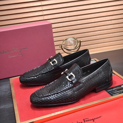 Salvatore Ferragamo Leather Shoes For Men #1070681 $102.00 USD, Wholesale Replica Salvatore Ferragamo Leather Shoes