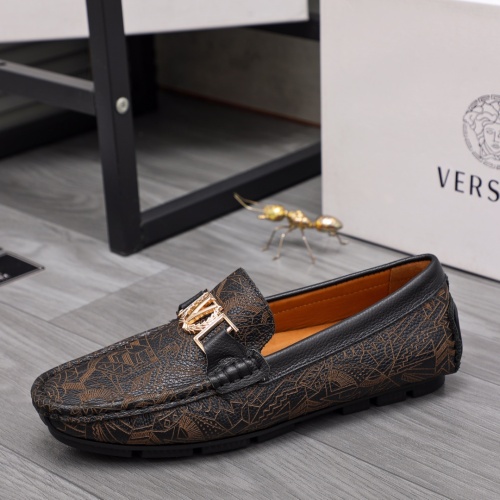 Replica Versace Leather Shoes For Men #1070728 $68.00 USD for Wholesale