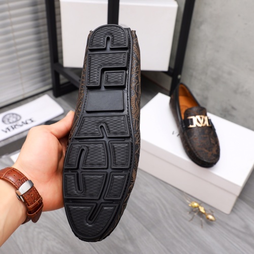 Replica Versace Leather Shoes For Men #1070728 $68.00 USD for Wholesale