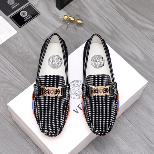 Replica Versace Leather Shoes For Men #1070732 $68.00 USD for Wholesale