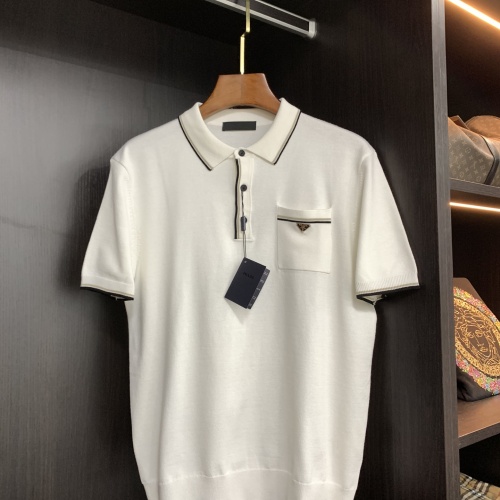Prada T-Shirts Short Sleeved For Men #1070836 $52.00 USD, Wholesale Replica Prada T-Shirts