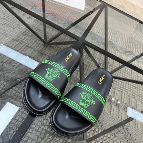 Replica Versace Slippers For Men #1070875 $56.00 USD for Wholesale