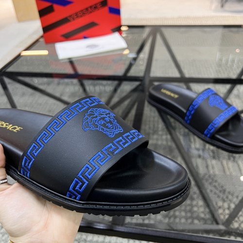 Replica Versace Slippers For Men #1070876 $56.00 USD for Wholesale