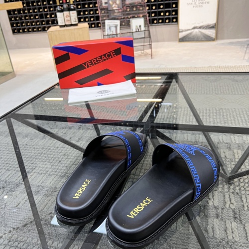 Replica Versace Slippers For Men #1070876 $56.00 USD for Wholesale