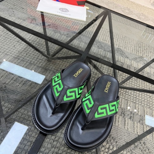 Replica Versace Slippers For Men #1070894 $56.00 USD for Wholesale