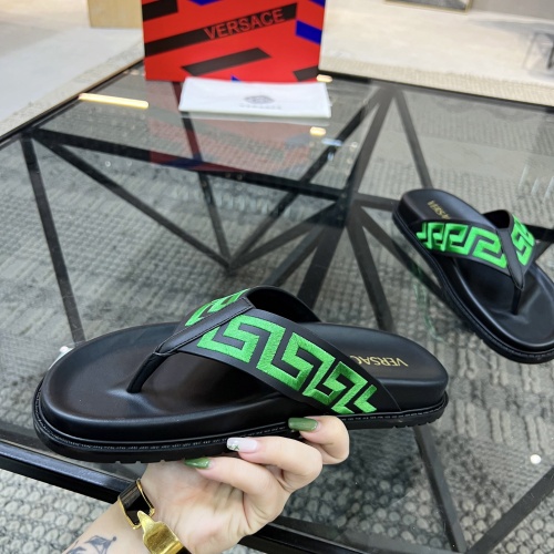 Replica Versace Slippers For Men #1070894 $56.00 USD for Wholesale