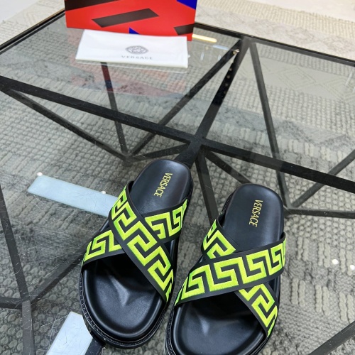 Replica Versace Slippers For Men #1070901 $56.00 USD for Wholesale
