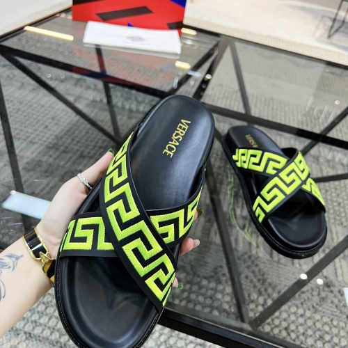 Replica Versace Slippers For Men #1070901 $56.00 USD for Wholesale