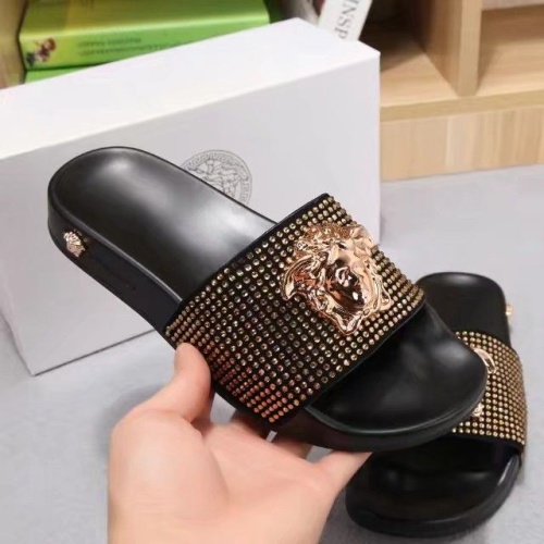 Replica Versace Slippers For Women #1070922 $48.00 USD for Wholesale
