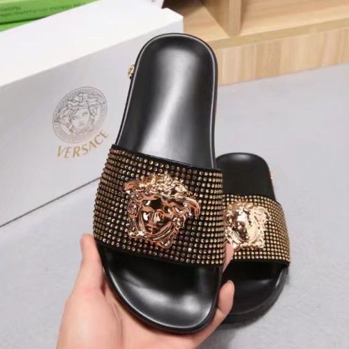Replica Versace Slippers For Women #1070922 $48.00 USD for Wholesale