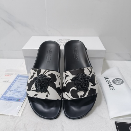 Replica Versace Slippers For Men #1070994 $48.00 USD for Wholesale