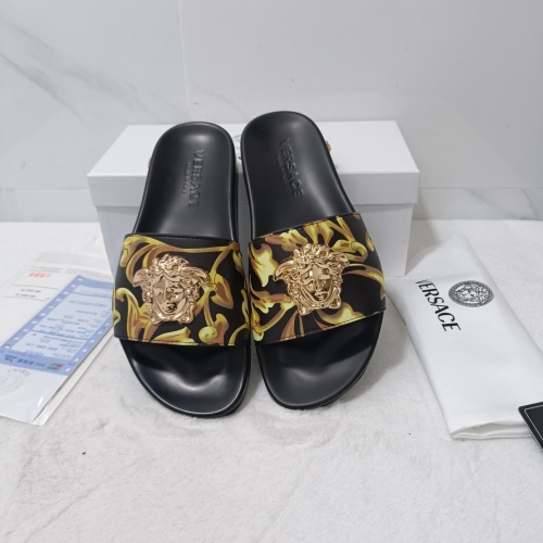 Replica Versace Slippers For Men #1071006 $48.00 USD for Wholesale