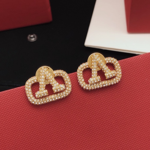 Replica Valentino Earrings For Women #1071180 $32.00 USD for Wholesale