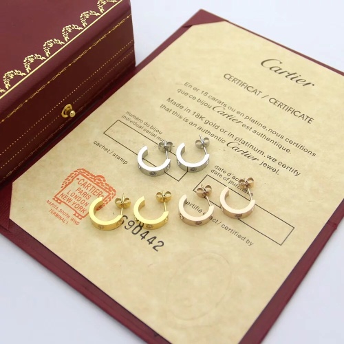 Replica Cartier Earrings For Women #1071208 $24.00 USD for Wholesale