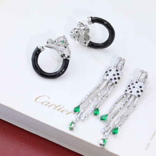 Replica Cartier Earrings For Women #1071211 $45.00 USD for Wholesale