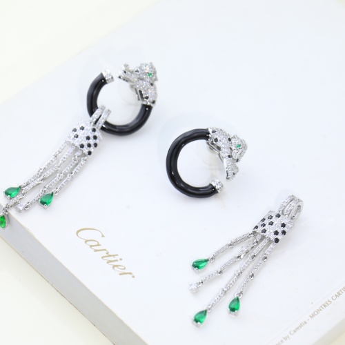 Replica Cartier Earrings For Women #1071211 $45.00 USD for Wholesale