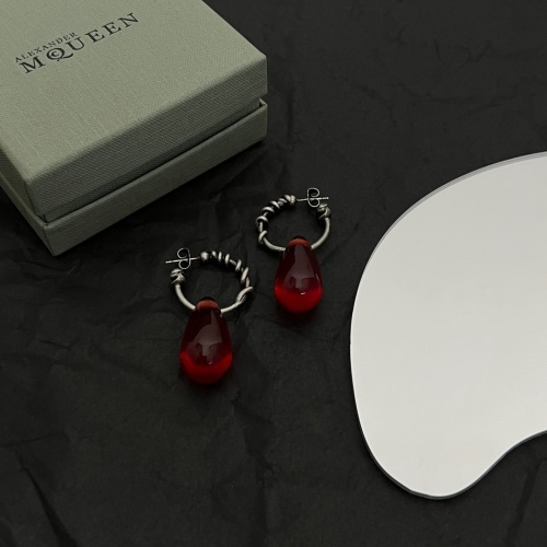 Replica Alexander McQueen Earrings For Women #1071629 $38.00 USD for Wholesale