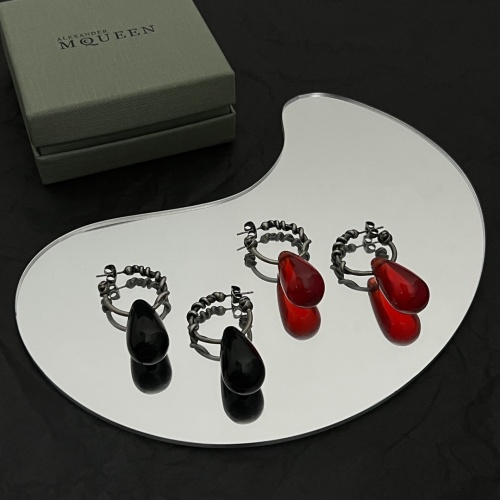 Replica Alexander McQueen Earrings For Women #1071629 $38.00 USD for Wholesale