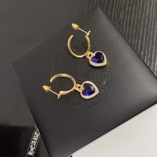 Replica Chrome Hearts Earrings For Women #1072587 $38.00 USD for Wholesale