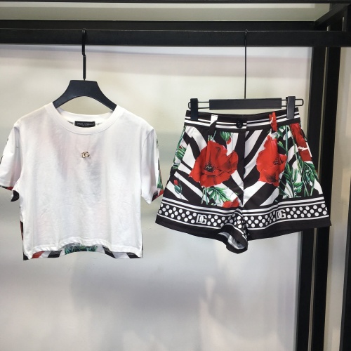 Dolce & Gabbana D&G Tracksuits Short Sleeved For Women #1072600