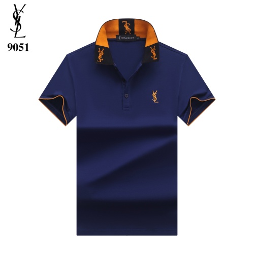 Yves Saint Laurent YSL T-shirts Short Sleeved For Men #1072702 $29.00 USD, Wholesale Replica Yves Saint Laurent YSL T-shirts