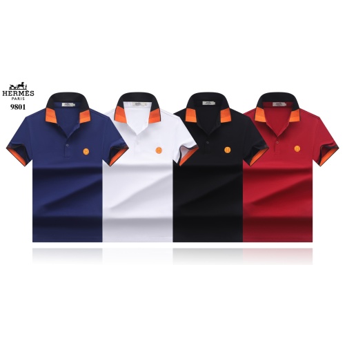 Replica Hermes T-Shirts Short Sleeved For Men #1072779 $29.00 USD for Wholesale