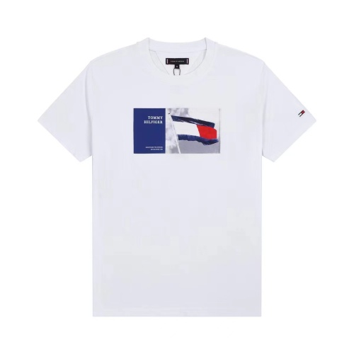 Tommy Hilfiger TH T-Shirts Short Sleeved For Unisex #1072826 $27.00 USD, Wholesale Replica Tommy Hilfiger TH T-Shirts