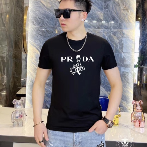 Prada T-Shirts Short Sleeved For Men #1072871 $36.00 USD, Wholesale Replica Prada T-Shirts