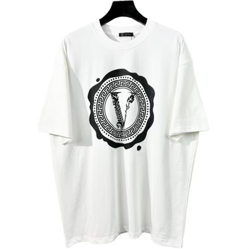Versace T-Shirts Short Sleeved For Unisex #1073138 $40.00 USD, Wholesale Replica Versace T-Shirts