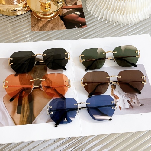 Replica Cartier AAA Quality Sunglassess #1073475 $68.00 USD for Wholesale