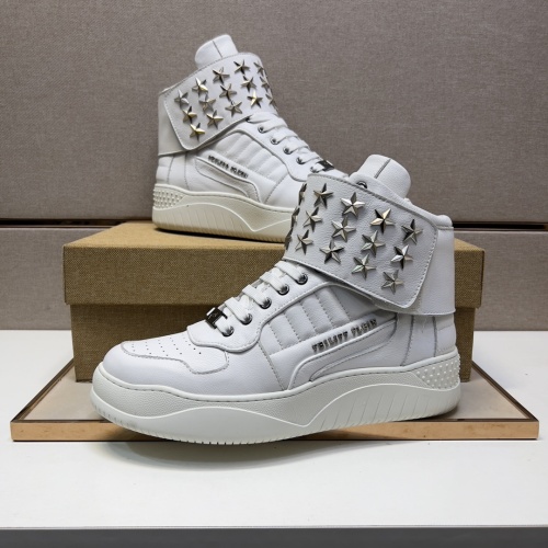 Philipp Plein PP High Tops Shoes For Men #1073927 $130.00 USD, Wholesale Replica Philipp Plein PP High Tops Shoes