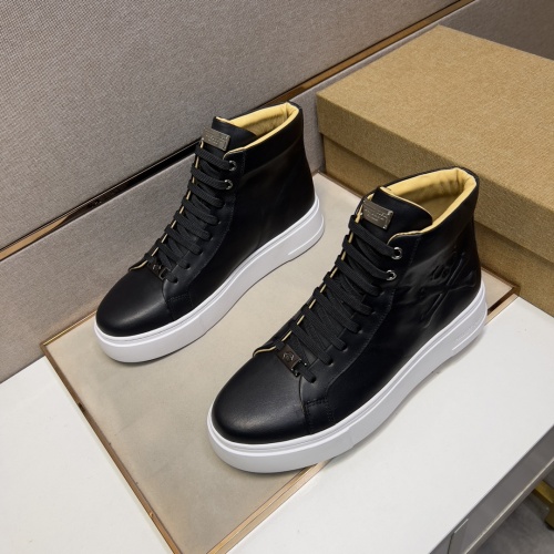 Replica Philipp Plein PP High Tops Shoes For Men #1073929 $115.00 USD for Wholesale