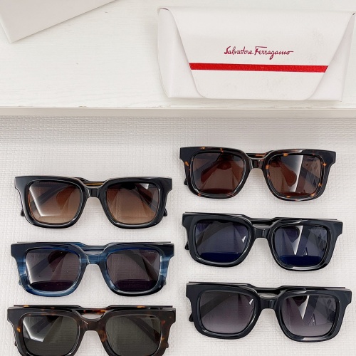 Replica Salvatore Ferragamo AAA Quality Sunglasses #1074115 $45.00 USD for Wholesale