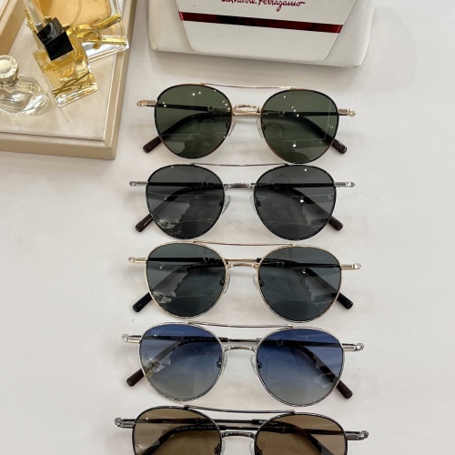 Replica Salvatore Ferragamo AAA Quality Sunglasses #1074120 $45.00 USD for Wholesale