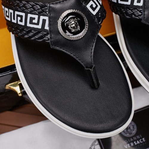 Replica Versace Slippers For Men #1074440 $56.00 USD for Wholesale