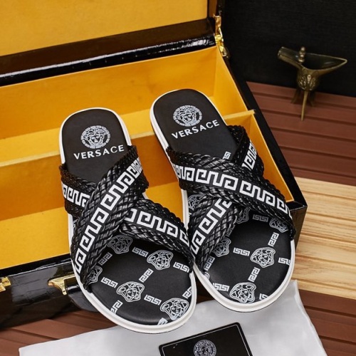 Versace Slippers For Men #1074442 $56.00 USD, Wholesale Replica Versace Slippers