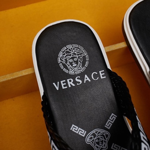 Replica Versace Slippers For Men #1074442 $56.00 USD for Wholesale