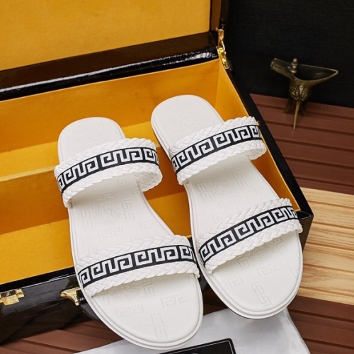 Versace Slippers For Men #1074443 $56.00 USD, Wholesale Replica Versace Slippers