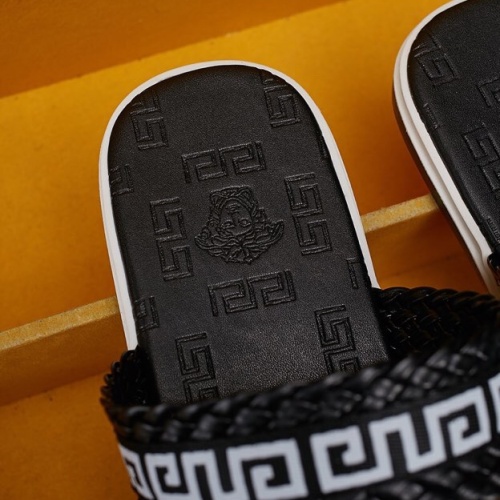 Replica Versace Slippers For Men #1074444 $56.00 USD for Wholesale