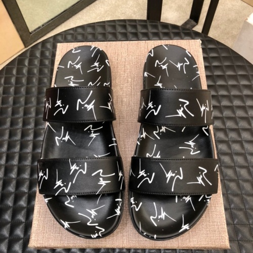Replica Giuseppe Zanotti GZ Slippers For Men #1074481 $60.00 USD for Wholesale