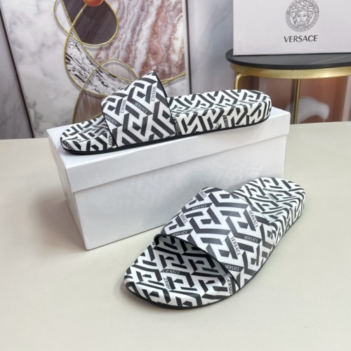 Replica Versace Slippers For Men #1074523 $60.00 USD for Wholesale