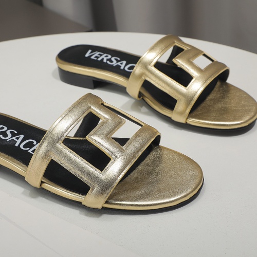 Replica Versace Slippers For Women #1074562 $80.00 USD for Wholesale
